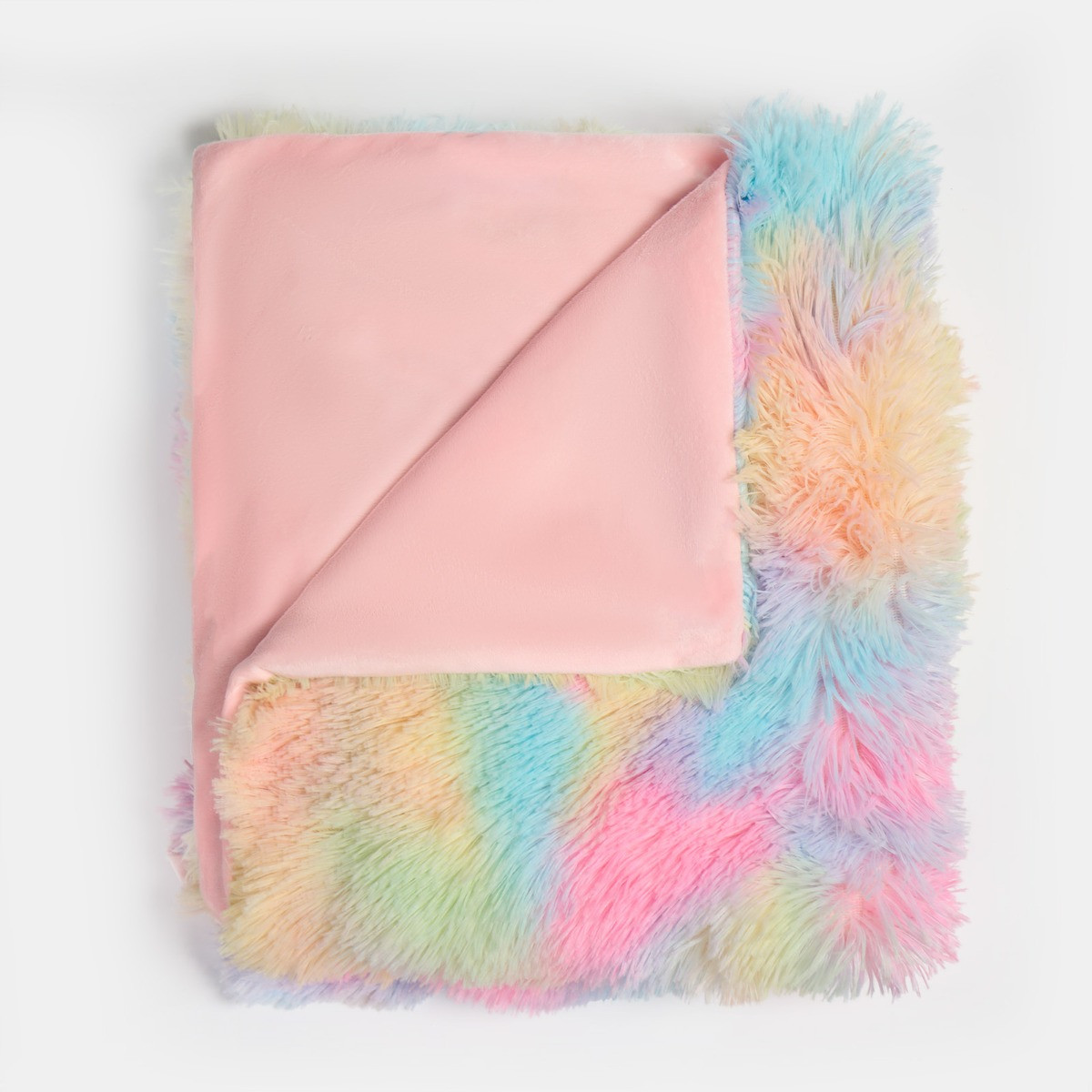 OHS Tie Dye Fluffy Throw - Multi >