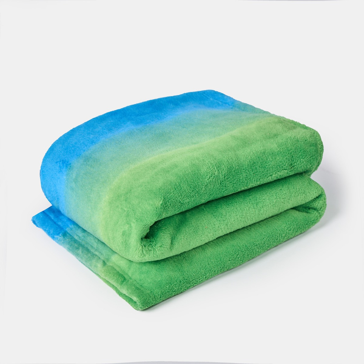 OHS Kids Ombre Sherpa Fleece Throw - Blue >