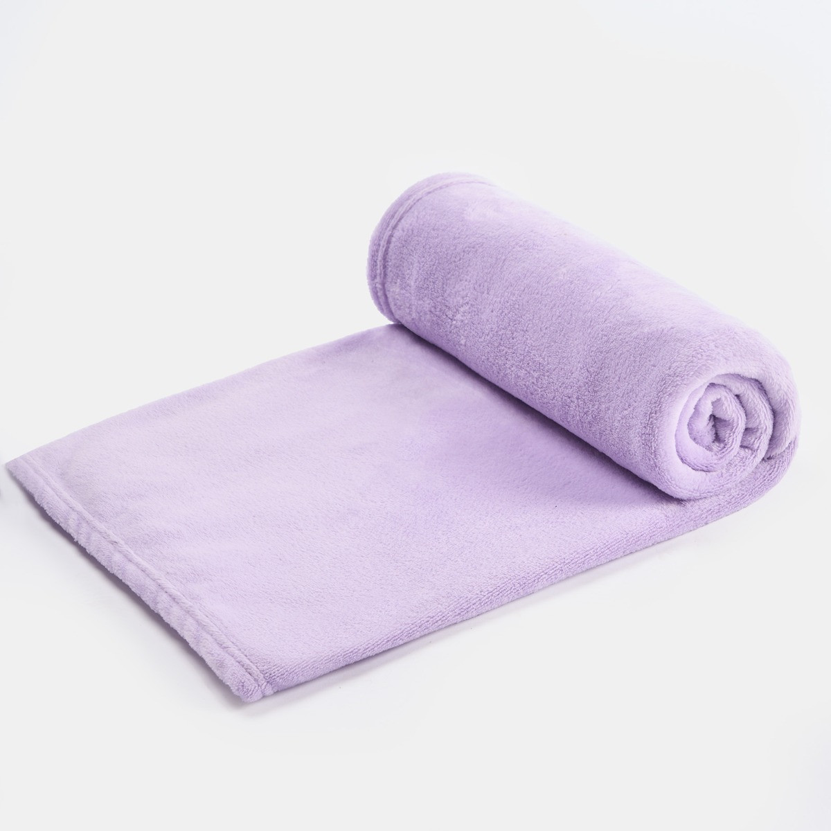 OHS Kids Plain Supersoft Throw - Lilac>