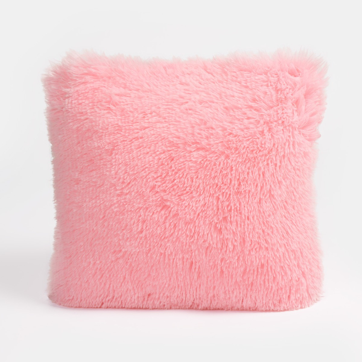 OHS Fluffy Filled Cushion - Neon Pink >