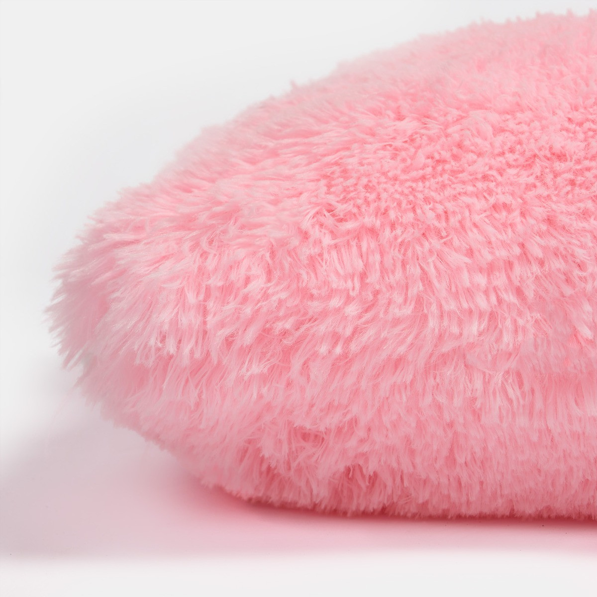 OHS Fluffy Filled Cushion - Neon Pink >