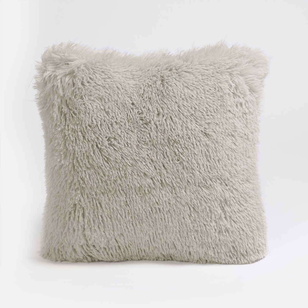 OHS Fluffy Filled Cushion - Silver>