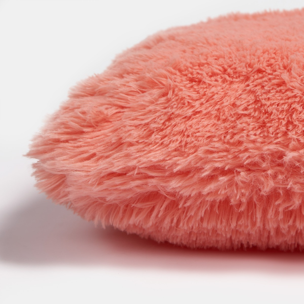 OHS Fluffy Filled Cushion - Coral>