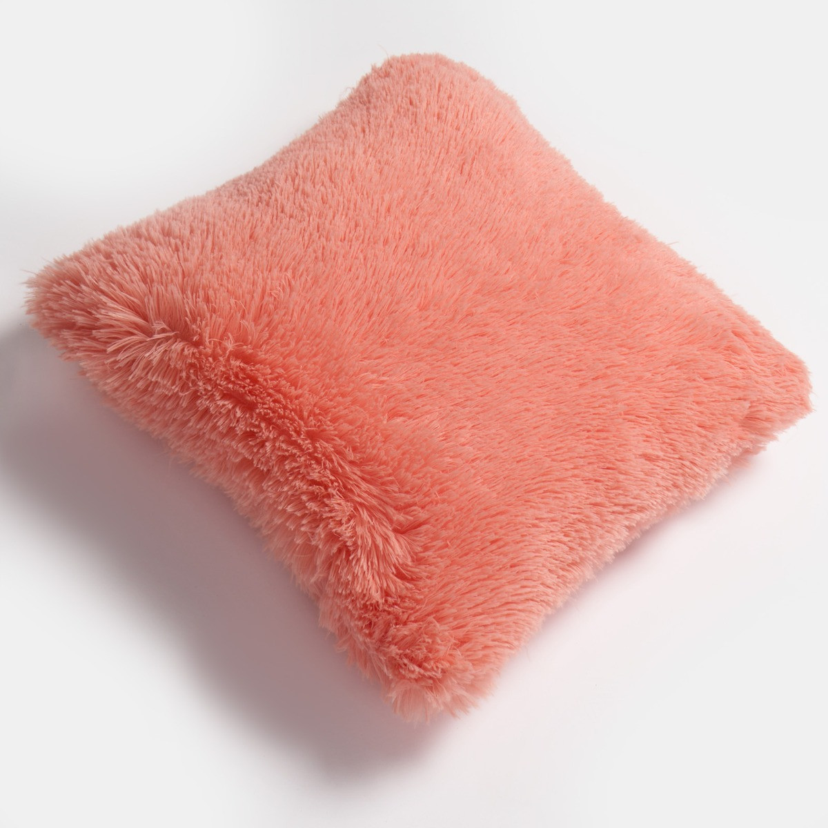 OHS Fluffy Filled Cushion - Coral>