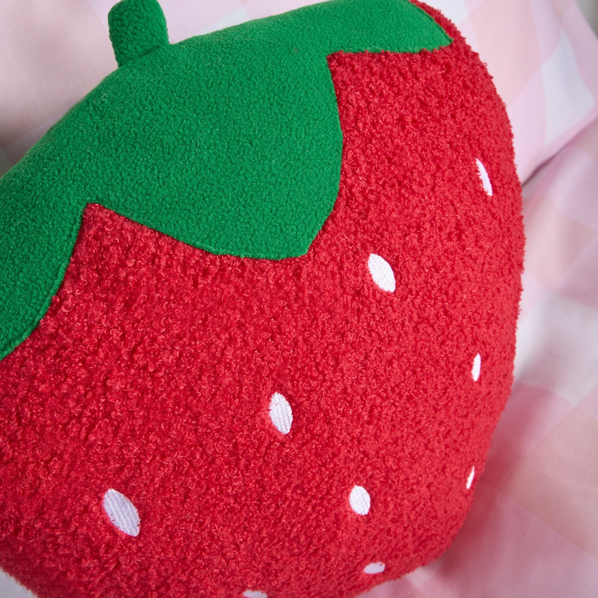 OHS Strawberry Shaped Scatter Cushion - Red >