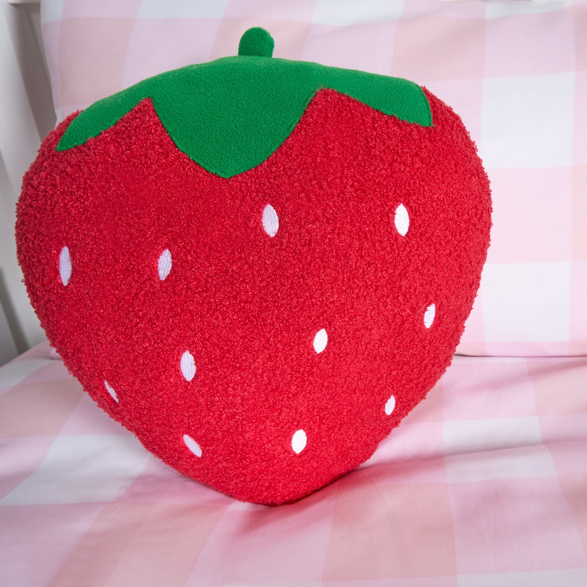 OHS Strawberry Shaped Scatter Cushion - Red >