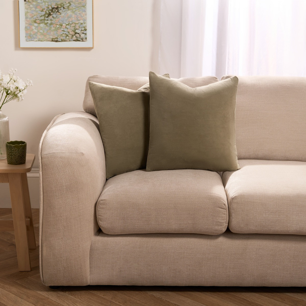 Sienna Matte Velvet Cushion Covers - Sage>