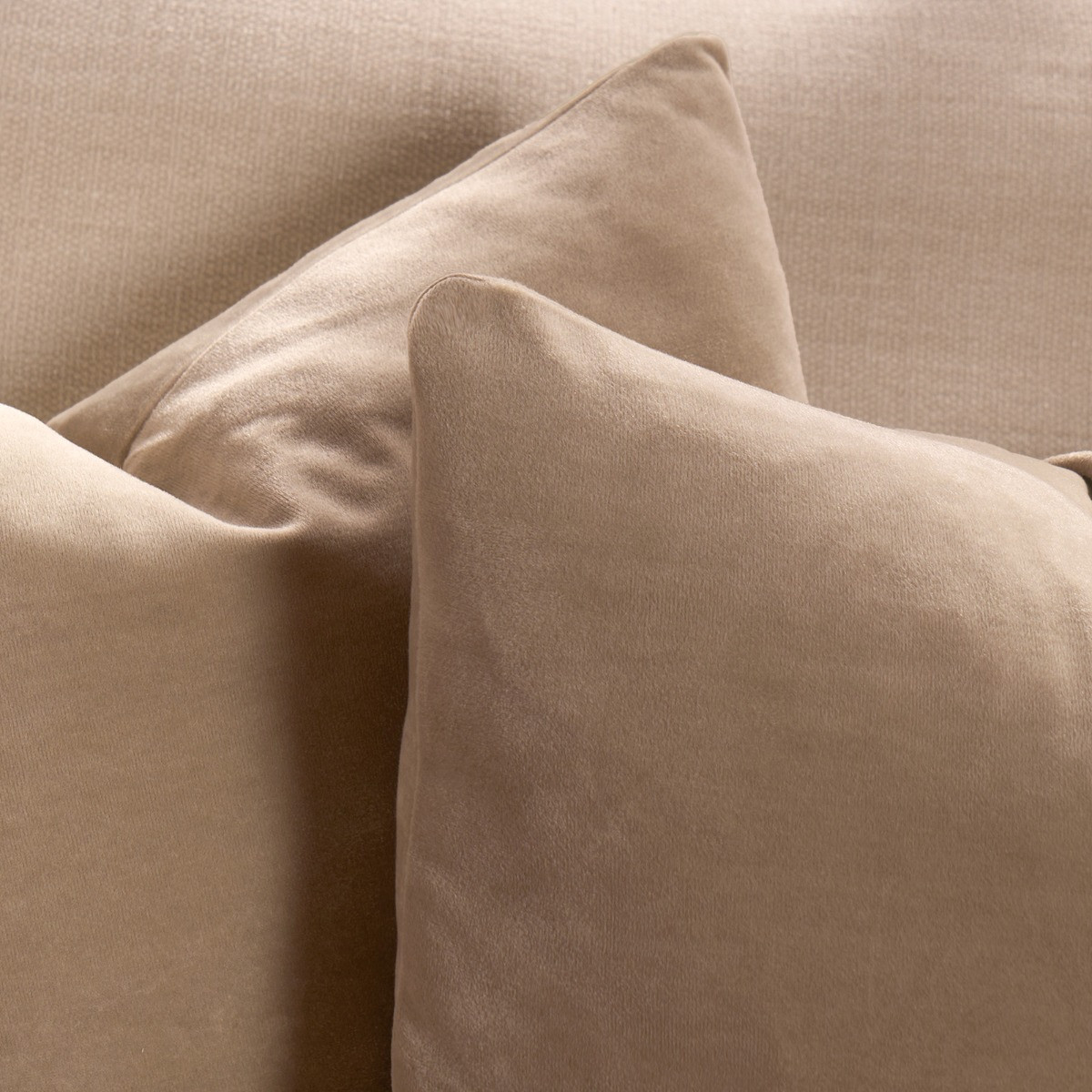 Sienna Matte Velvet Cushion Covers - Natural>