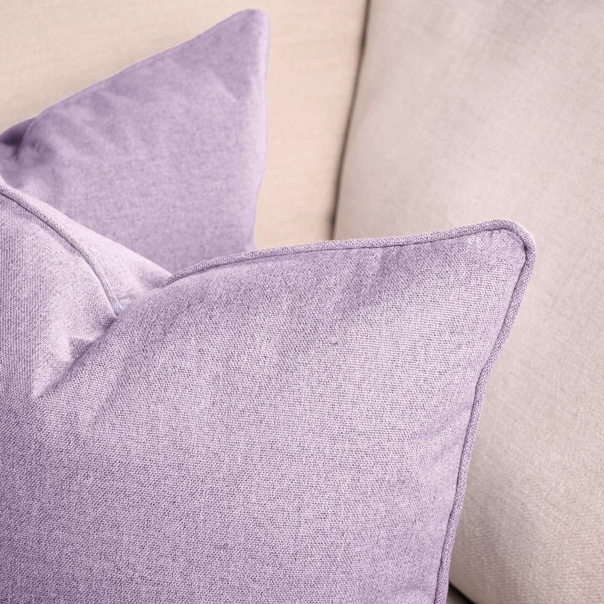 OHS Woven Texture Cushion Covers - Lavender>