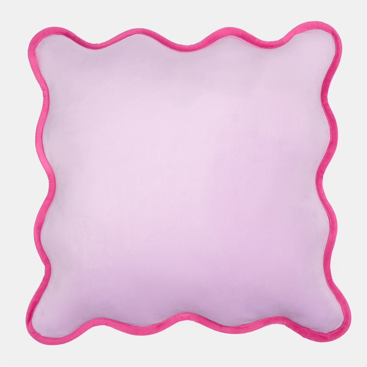 OHS Matte Velvet Scallop Edge Cushion Covers - Lilac/Pink>