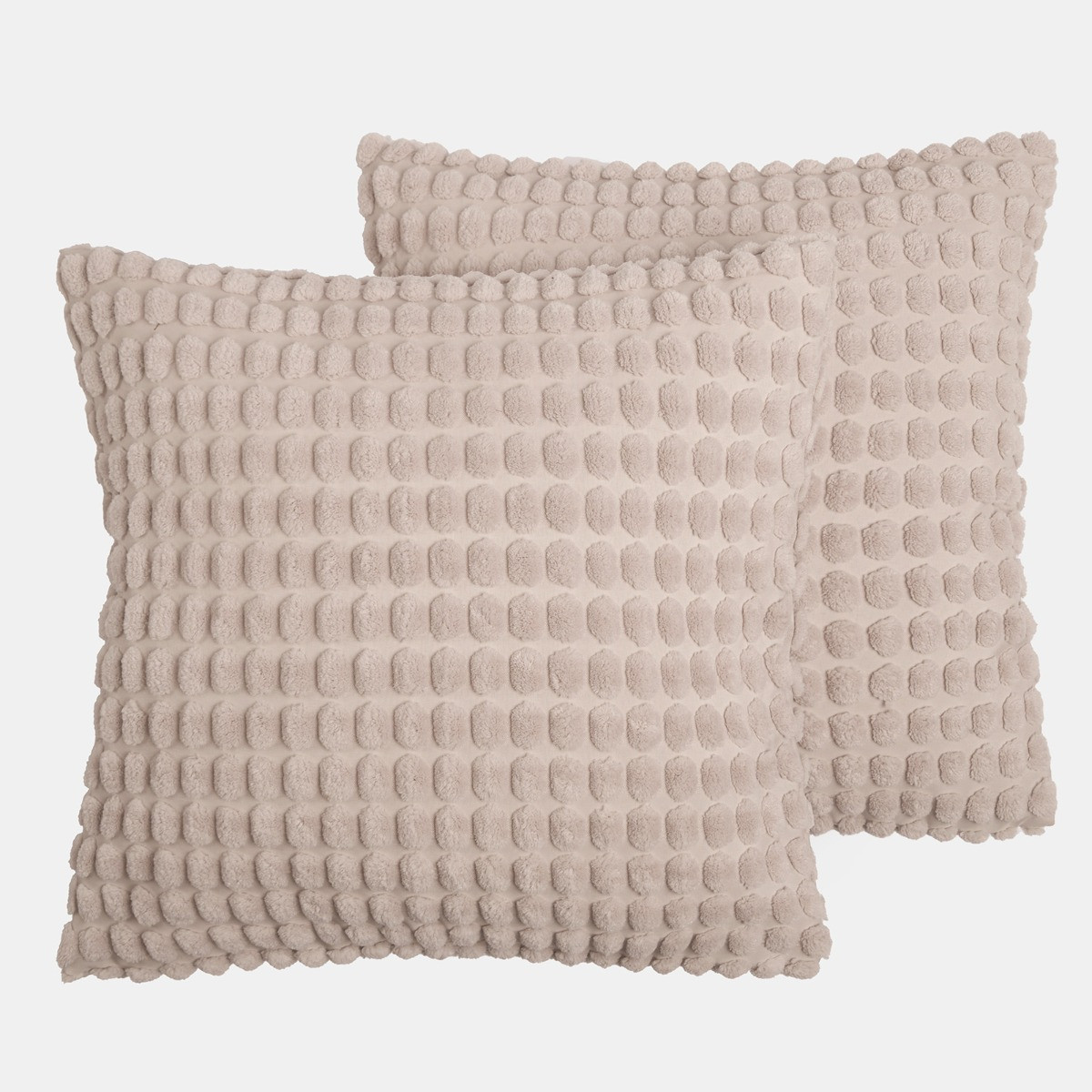 OHS Bobble Textured Cushion Covers - Natural>