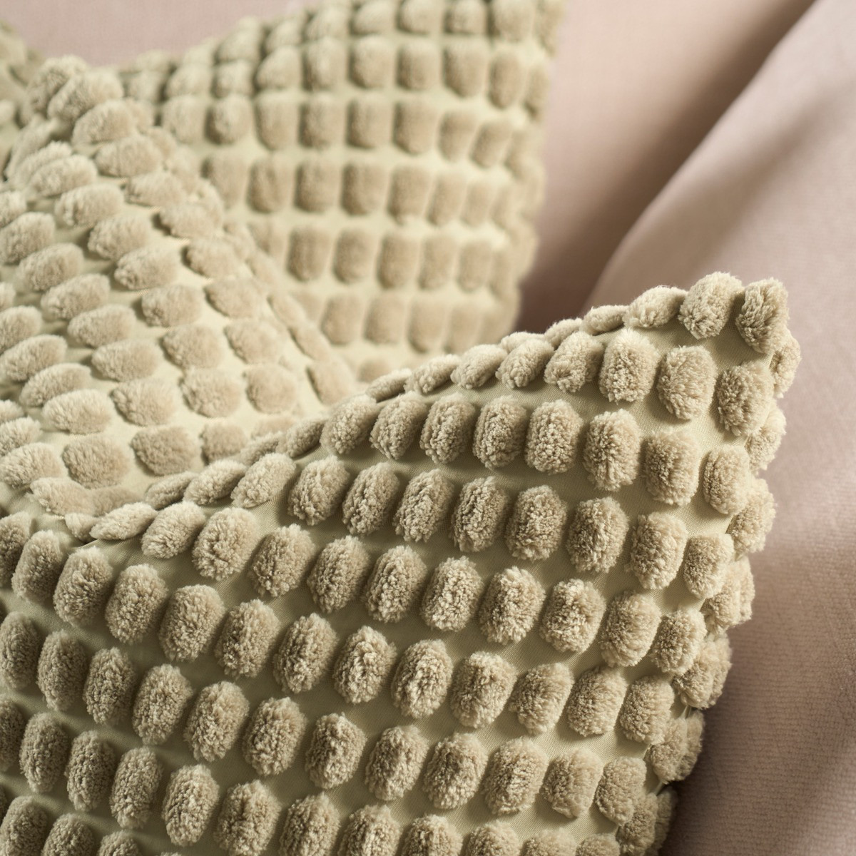 OHS Bobble Textured Cushion Covers - Sage>