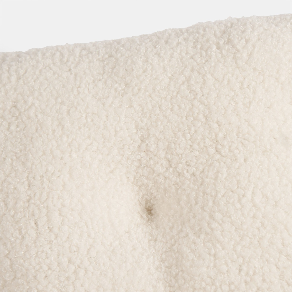 OHS 2 Pack Plush Boucle Indoor Seat Pads, 40 x 40 x 6cm - Cream>