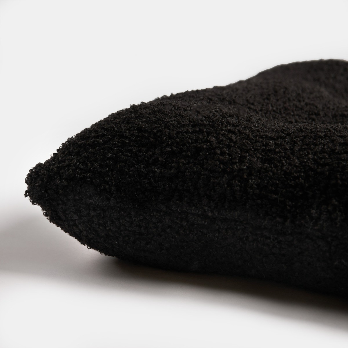 OHS Plush Bouclé Indoor Seat Pads - Black>