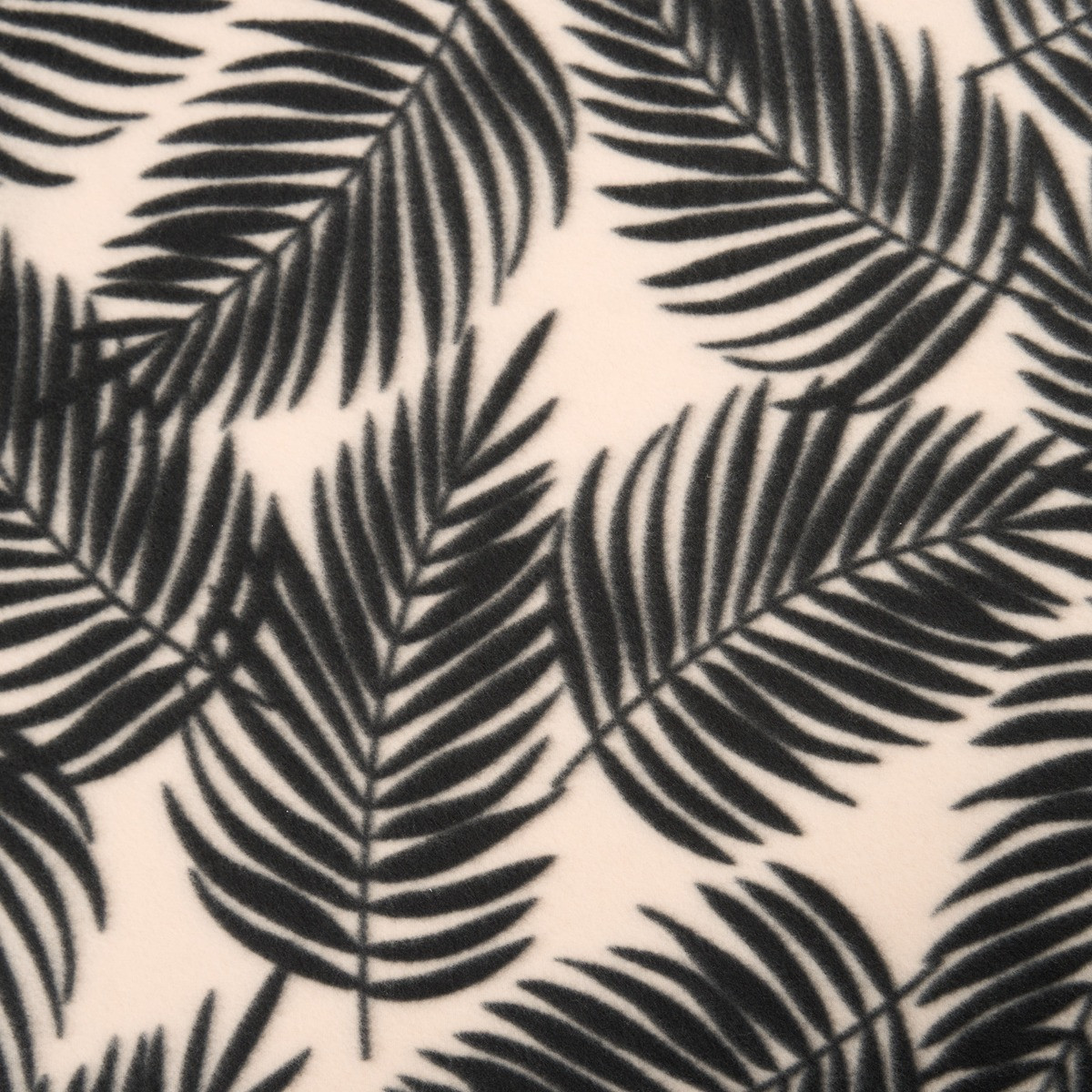 OHS Palm Leaf Print Fleece Throw - Natural>