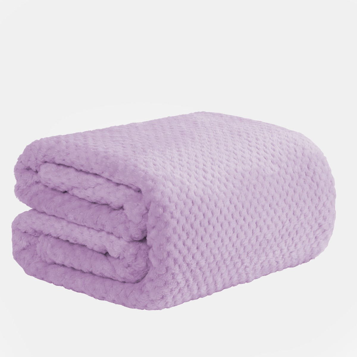 Dreamscene Waffle Mink Throw - Lilac>