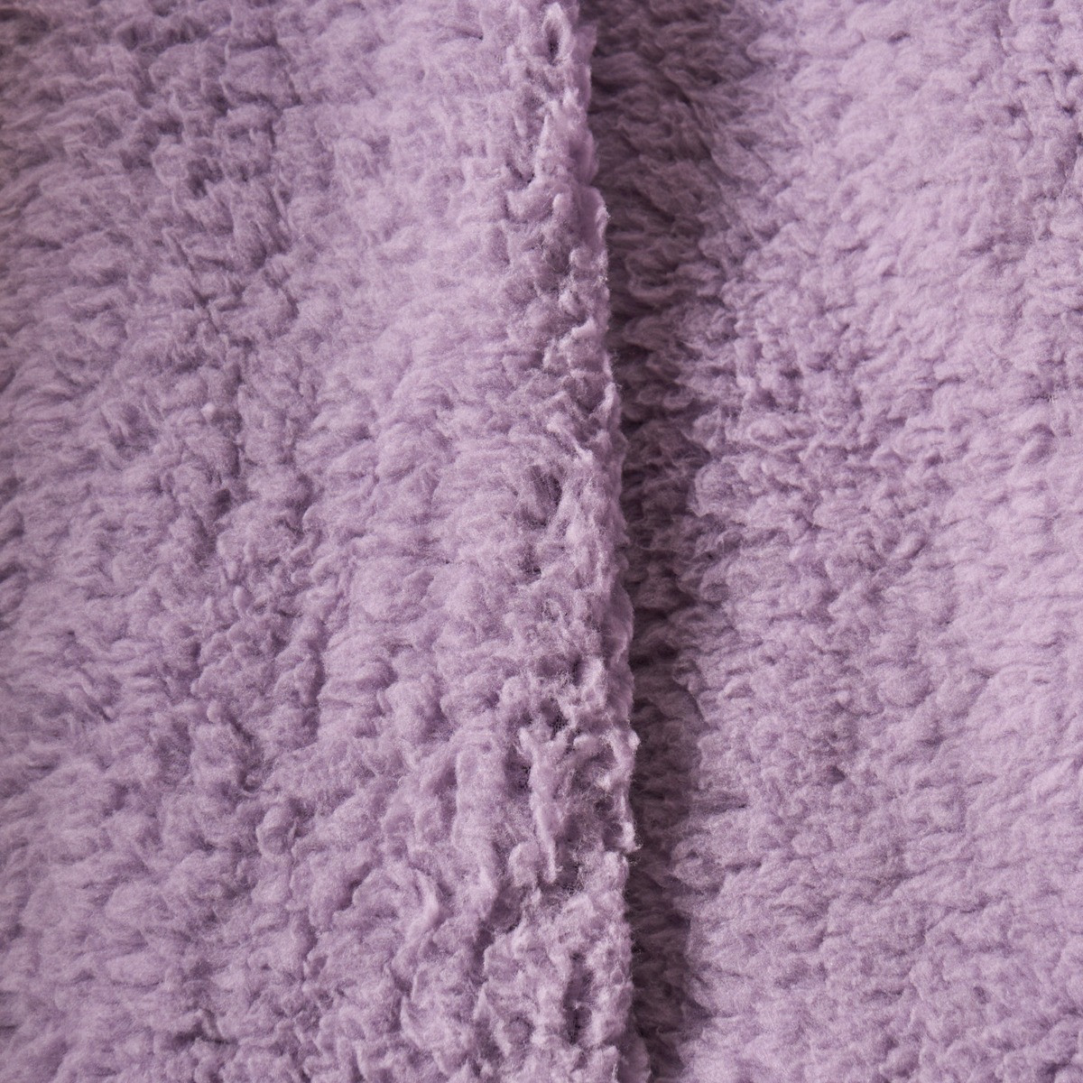 OHS Tassel Sherpa Fleece Throw - Lilac>