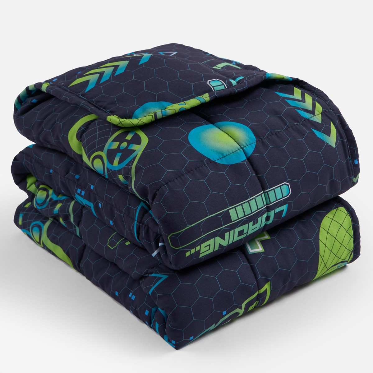 OHS Kids Neon Gaming Weighted Blanket, Blue/Green - 3KG>