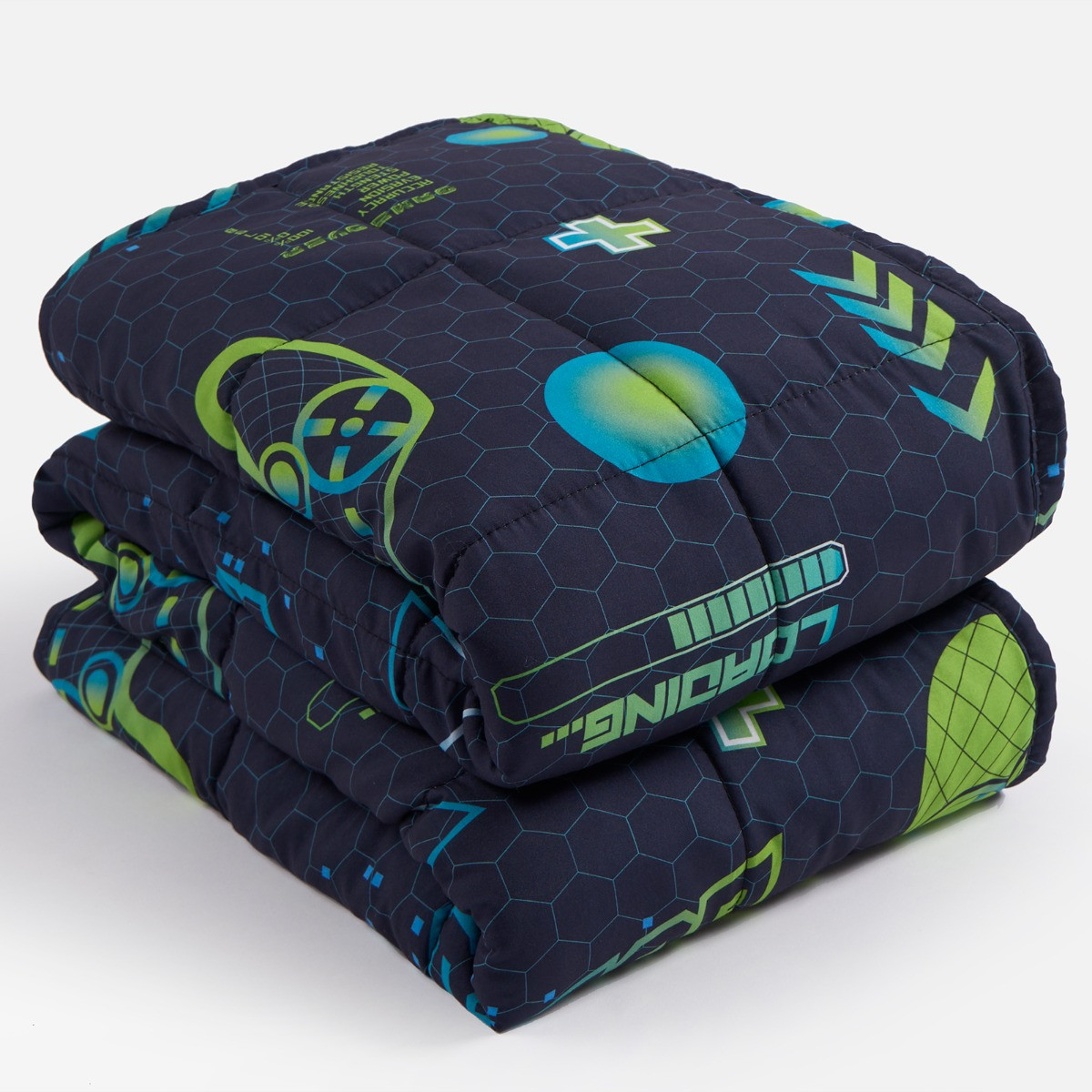 OHS Kids Neon Gaming Weighted Blanket, Blue/Green - 3KG>