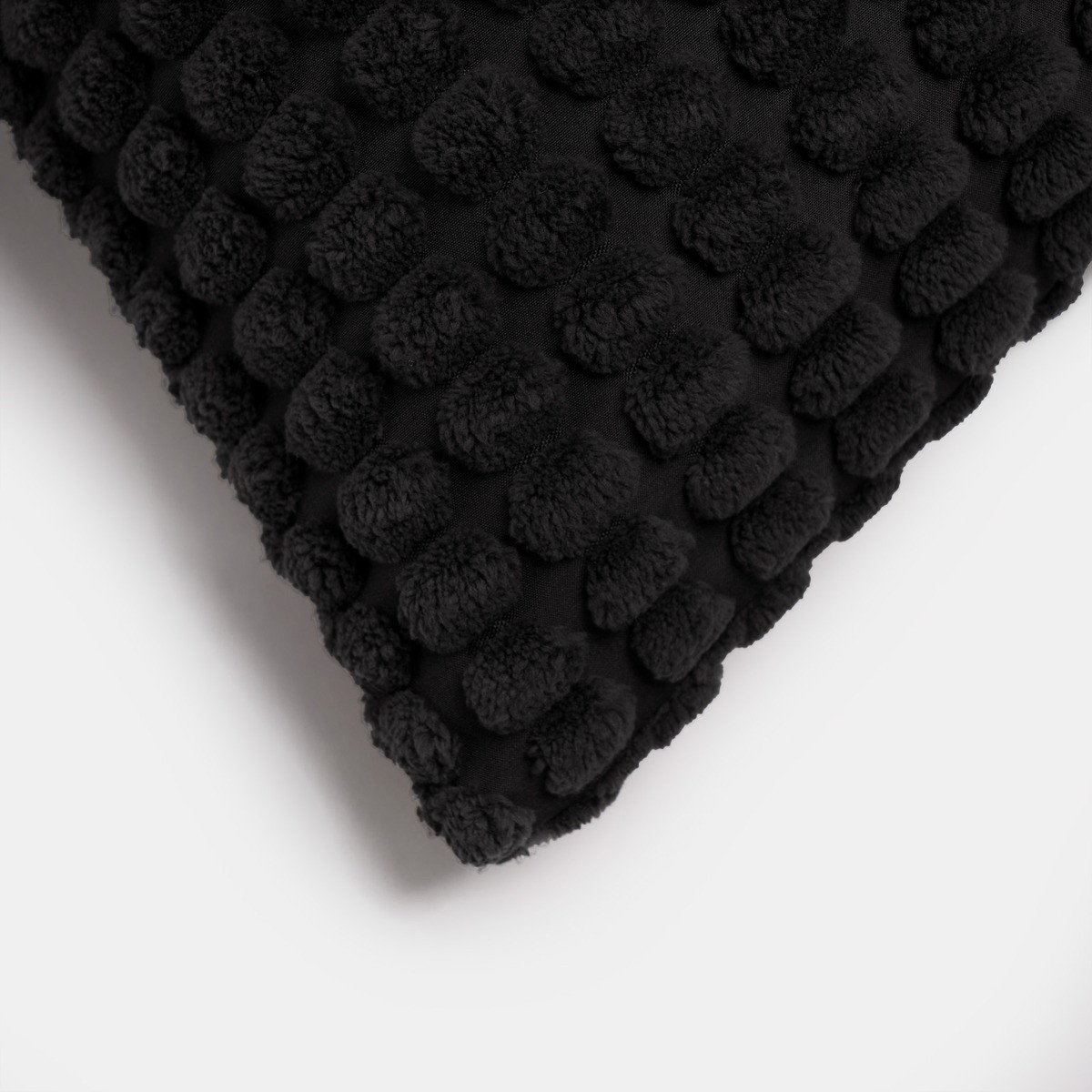 OHS Bobble Textured Cushion Covers - Black>