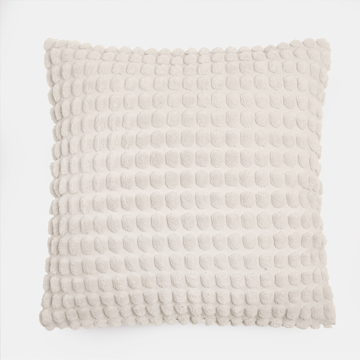 OHS Bobble Textured Cushion Covers - Cream>