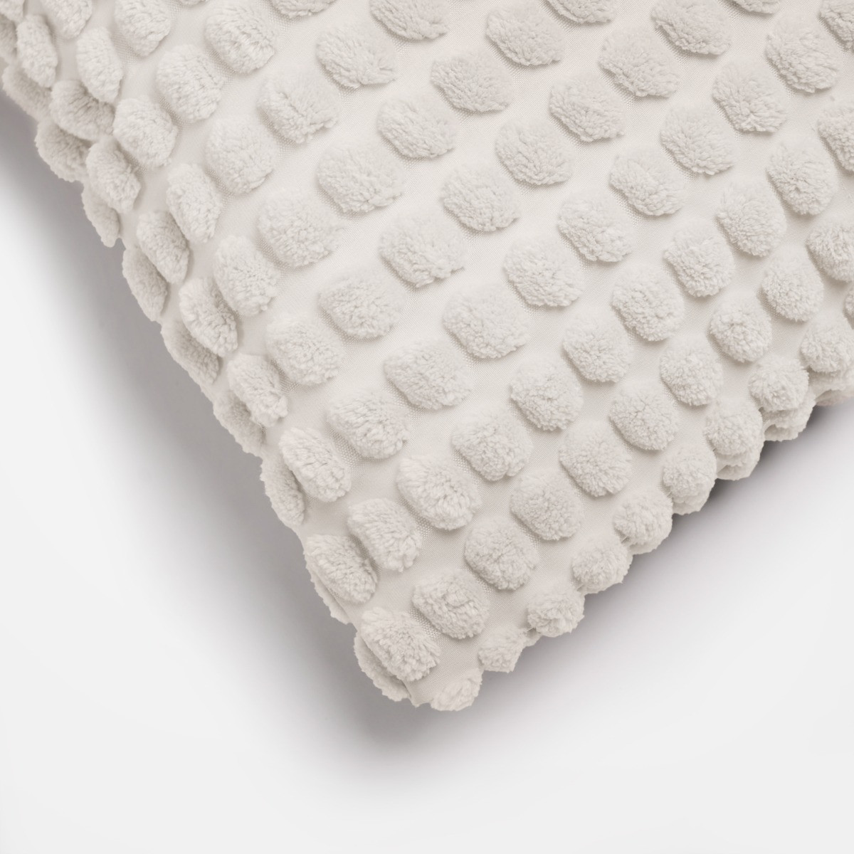 OHS Bobble Textured Cushion Covers - Cream>