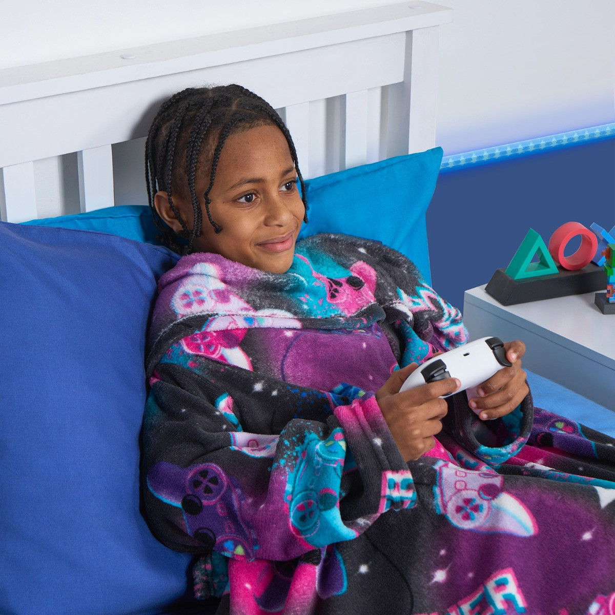 OHS Kids Gaming Printed Wearable Blanket - Multi>