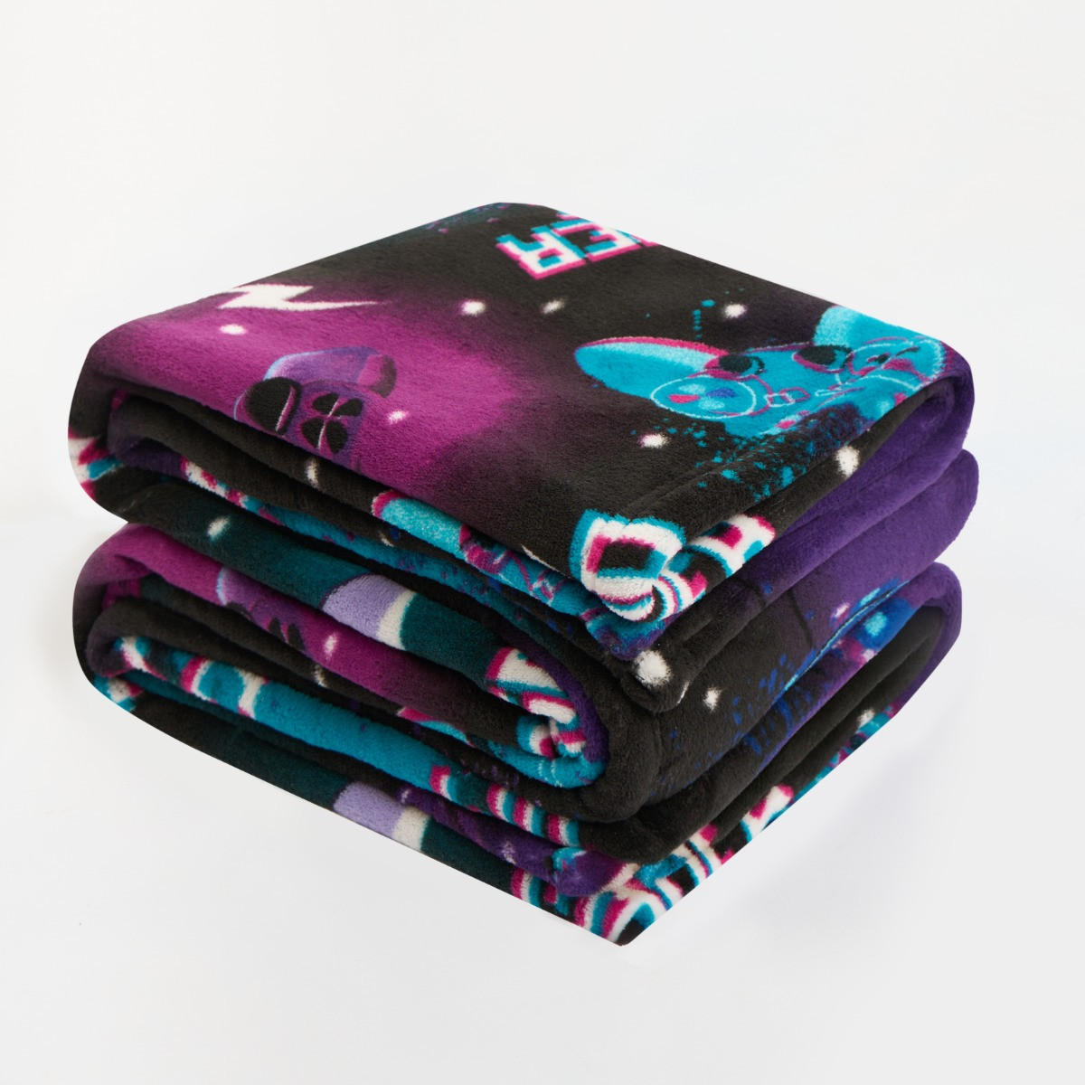 OHS Kids Gaming Printed Throw - Neon>