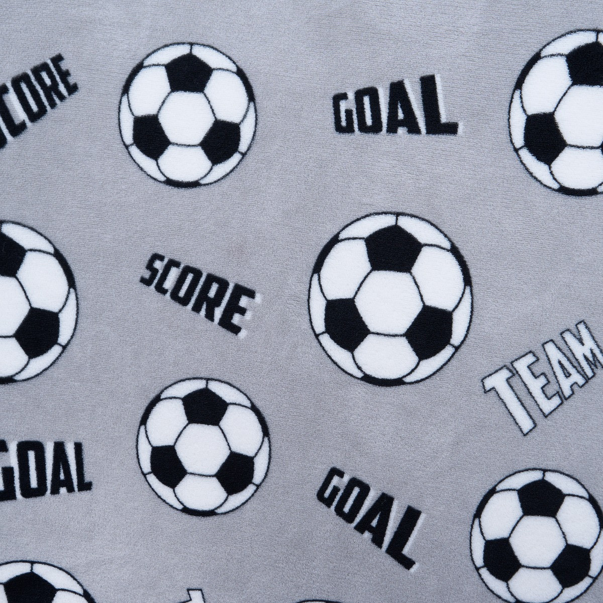 OHS Kids Football Printed Wearable Blanket - Grey >