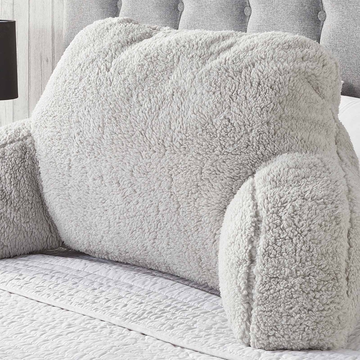 Huggleland Teddy Cuddle Cushion Pillow - Grey>