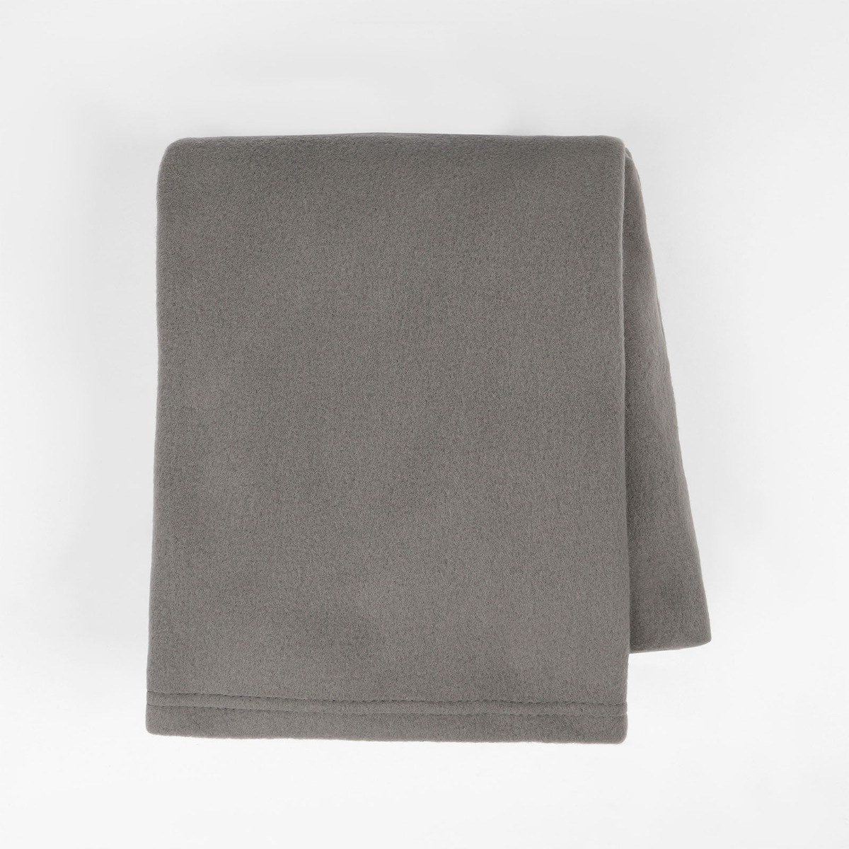 Dreamscene Plain Fleece Throw, Charcoal - 200 x 240cm>