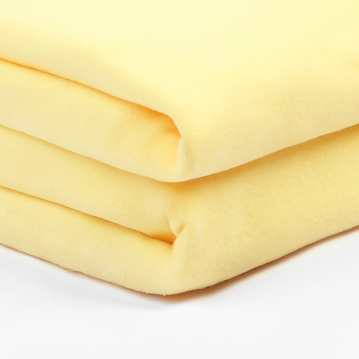 Dreamscene Plain Fleece Throw, Lemon - 120 x 150 cm>