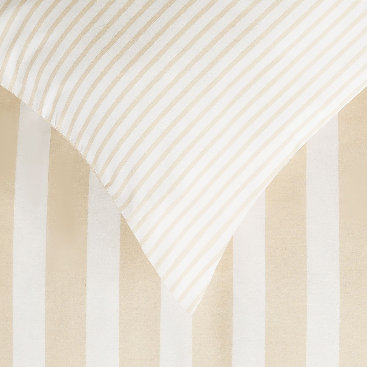 Dreamscene Striped Duvet Cover Set, Natural - King>