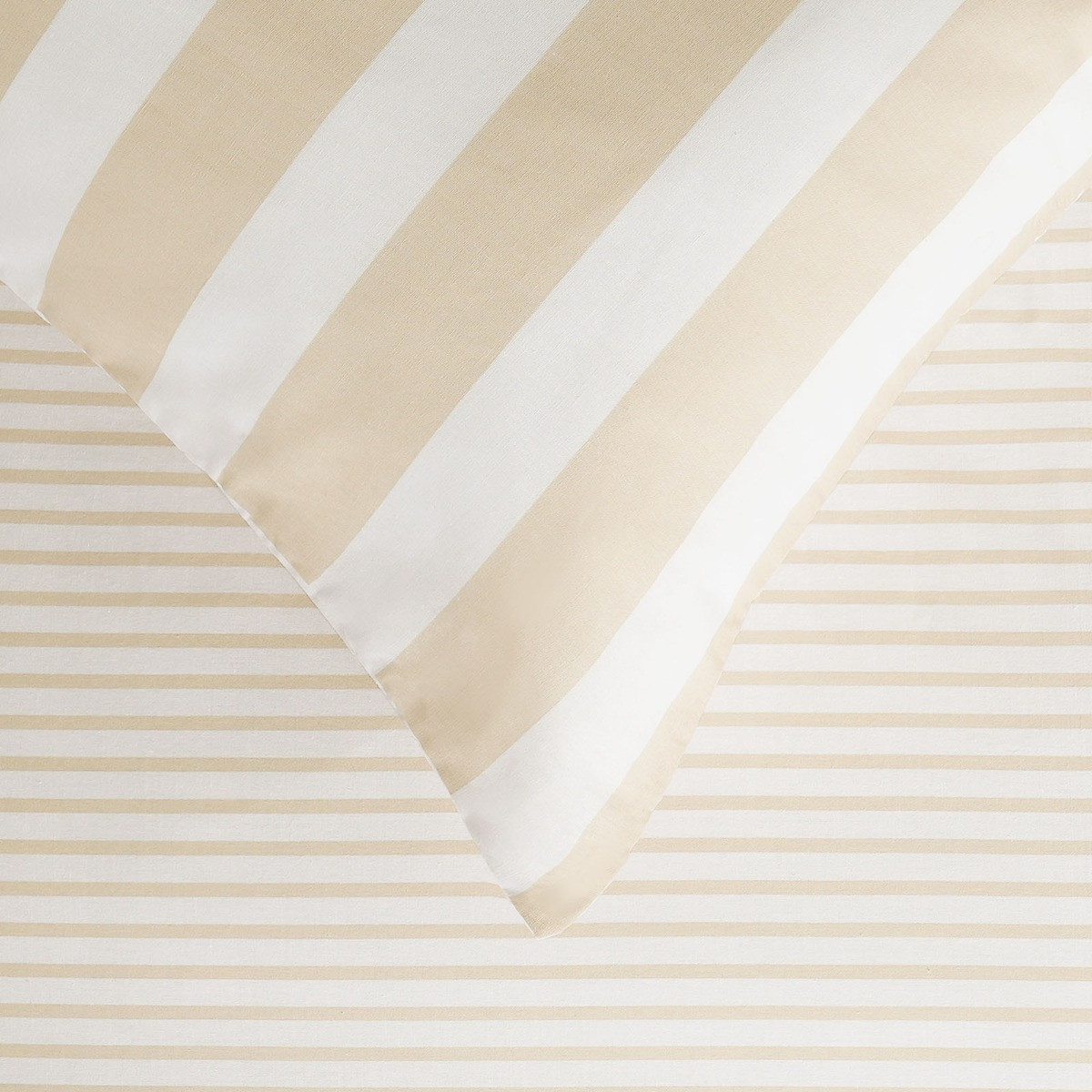 Dreamscene Striped Duvet Cover Set, Natural - King>