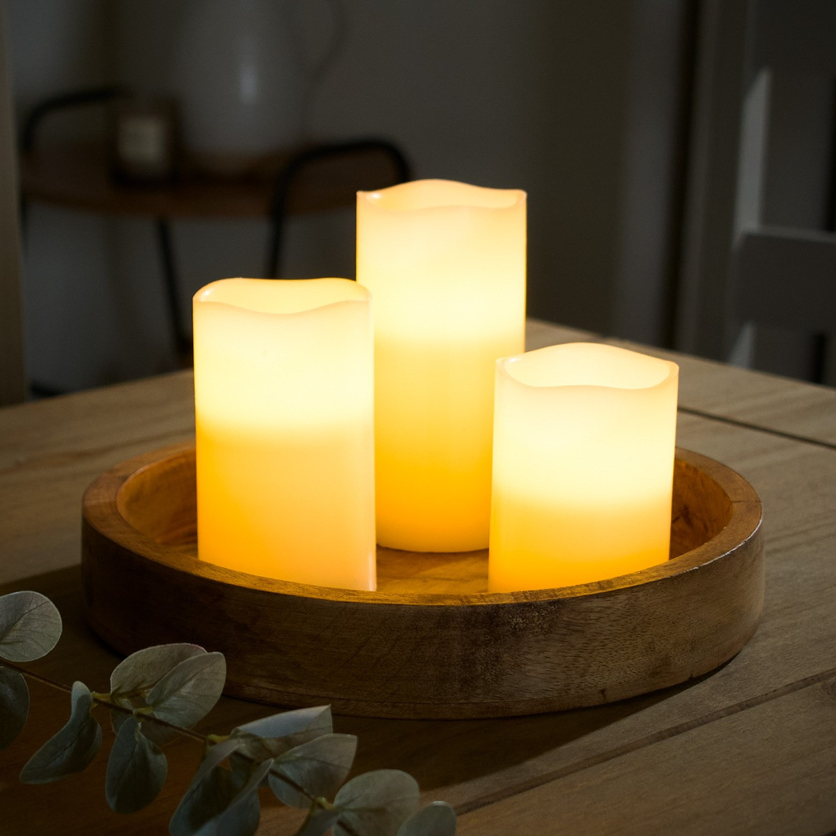 Status LED Flameless Candle Lights - 3pk>