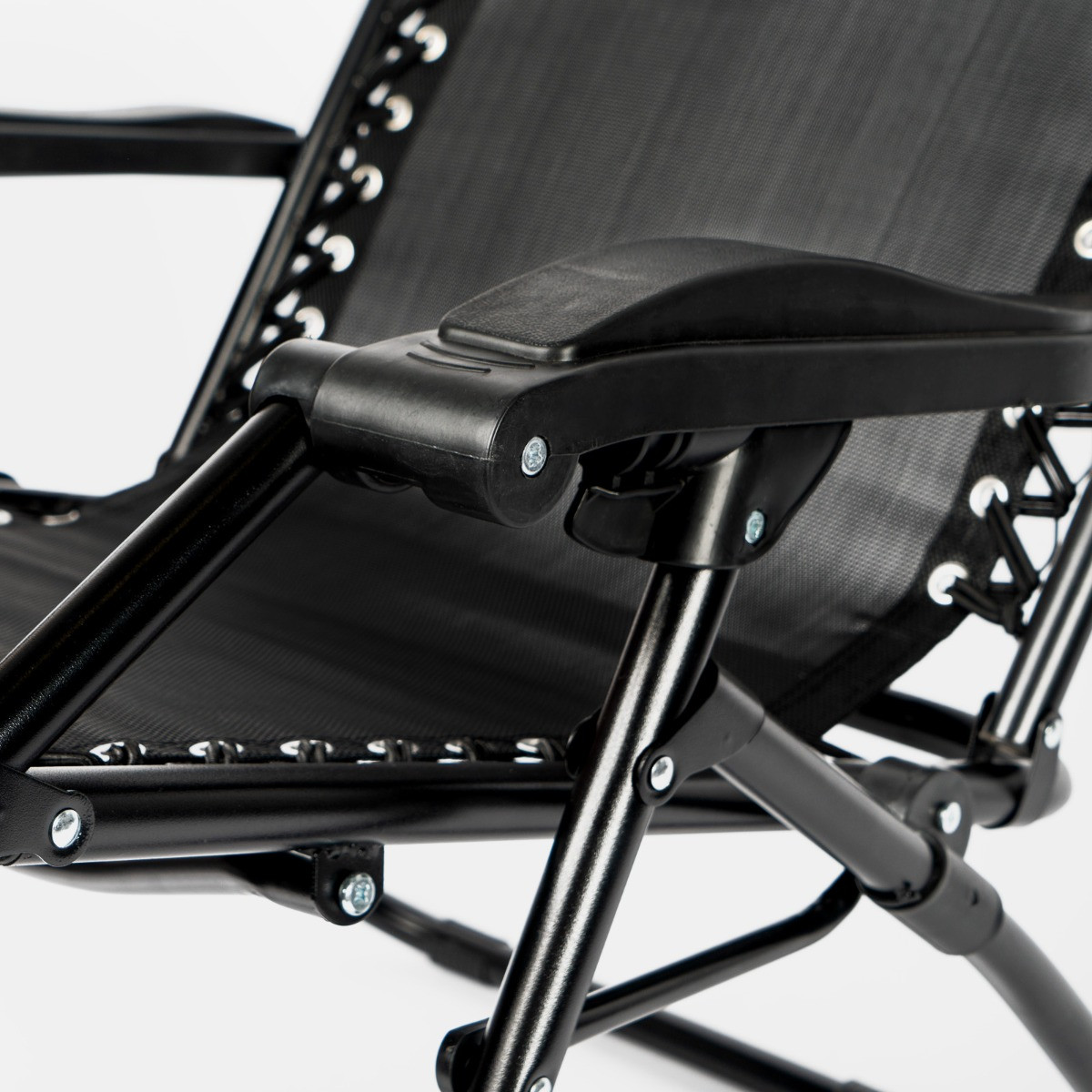 OHS Zero Gravity Sun Lounging Garden Chair - Black>