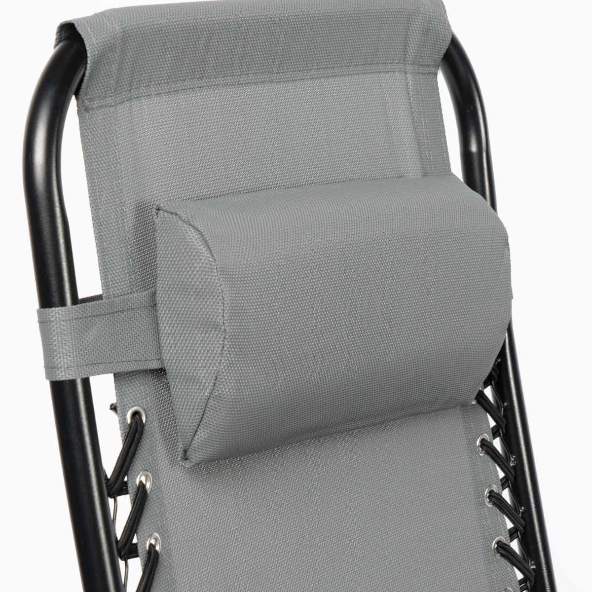 OHS Zero Gravity Sun Lounging Garden Chair - Charcoal Grey>