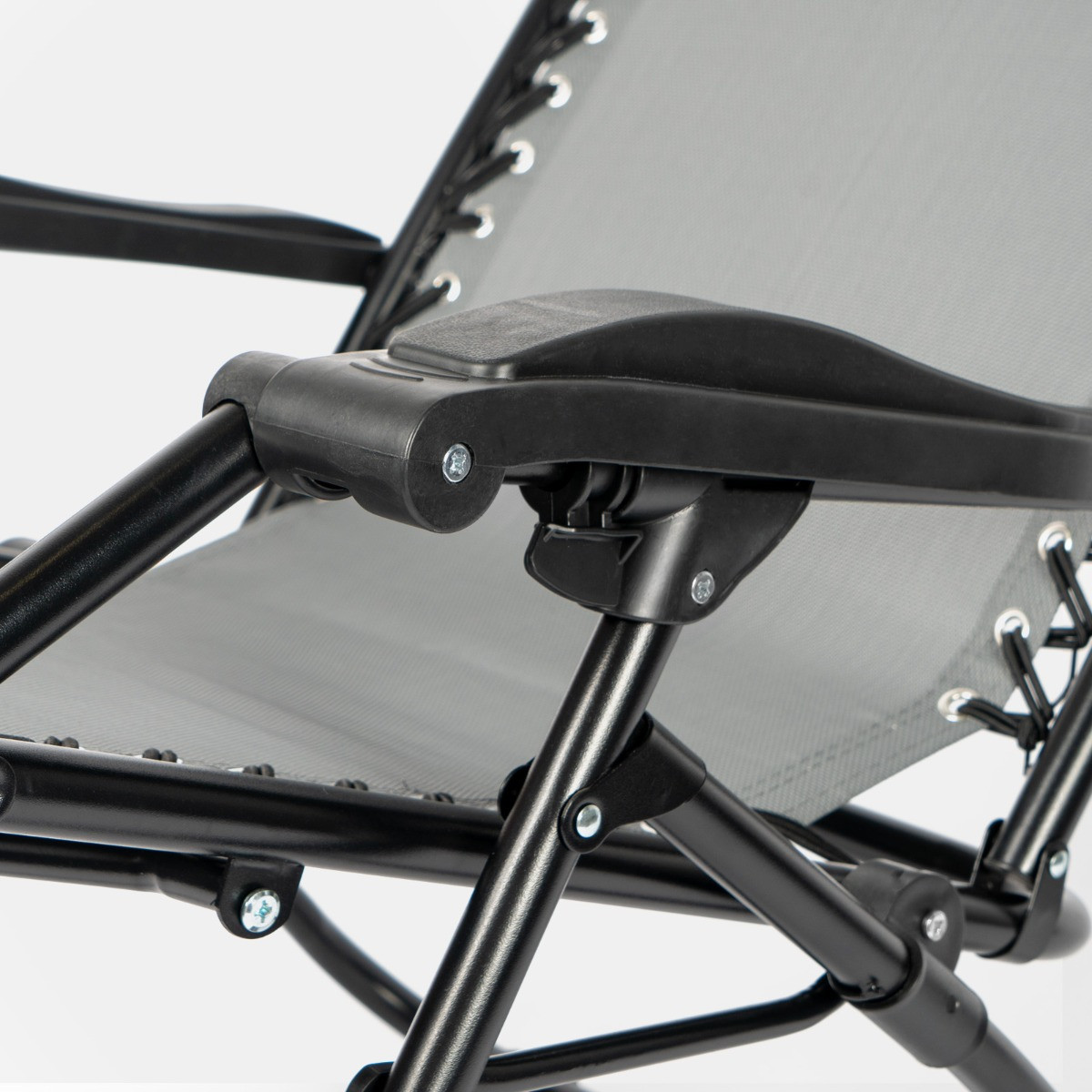 OHS Zero Gravity Sun Lounging Garden Chair - Charcoal Grey>