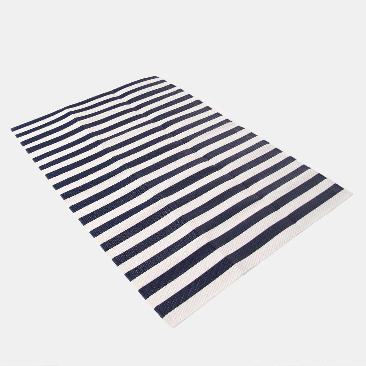 OHS Stripe Outdoor Rug - Navy/White>