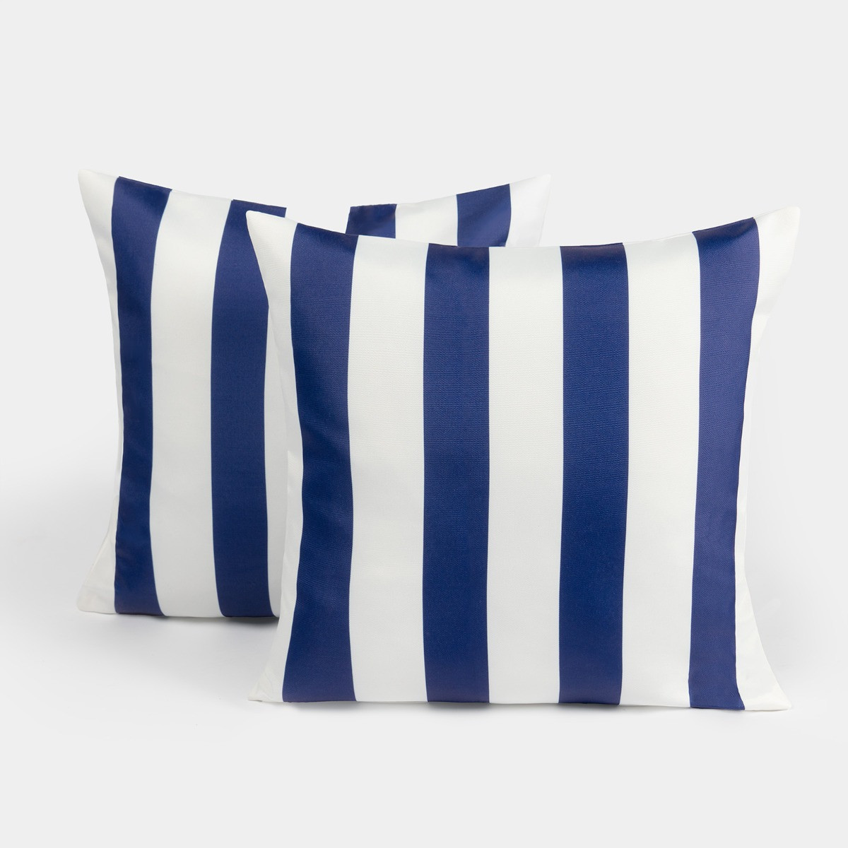 OHS Stripe Water Resistant Cushion Covers - Navy/White>