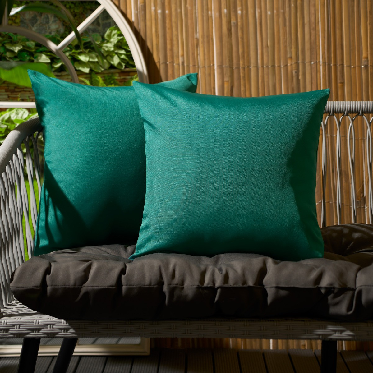 OHS Water Resistant Outdoor Cushion Covers - Forest Green>