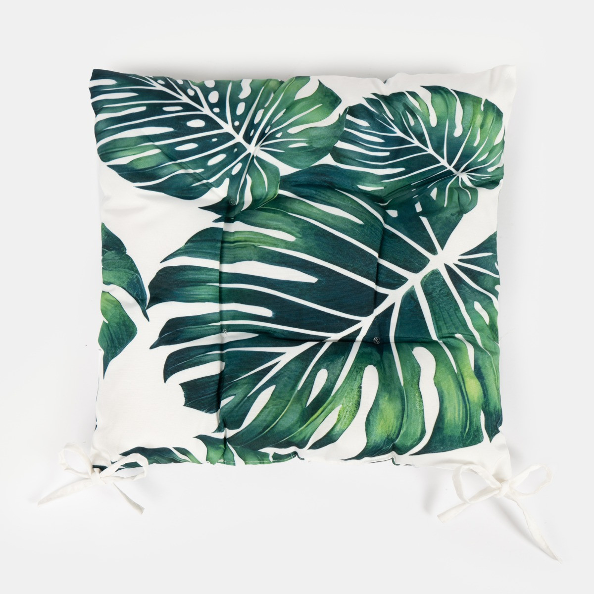 OHS Leaf Print Water Resistant Seat Pads - Green>