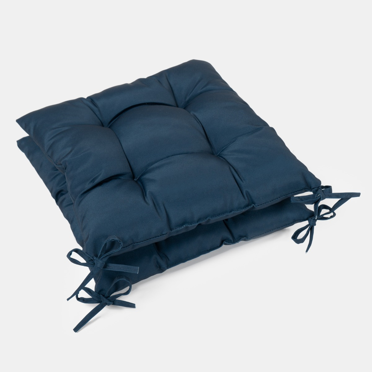 OHS 2 Pack Water Resistant Seat Pads, Navy - 40 x 40cm>