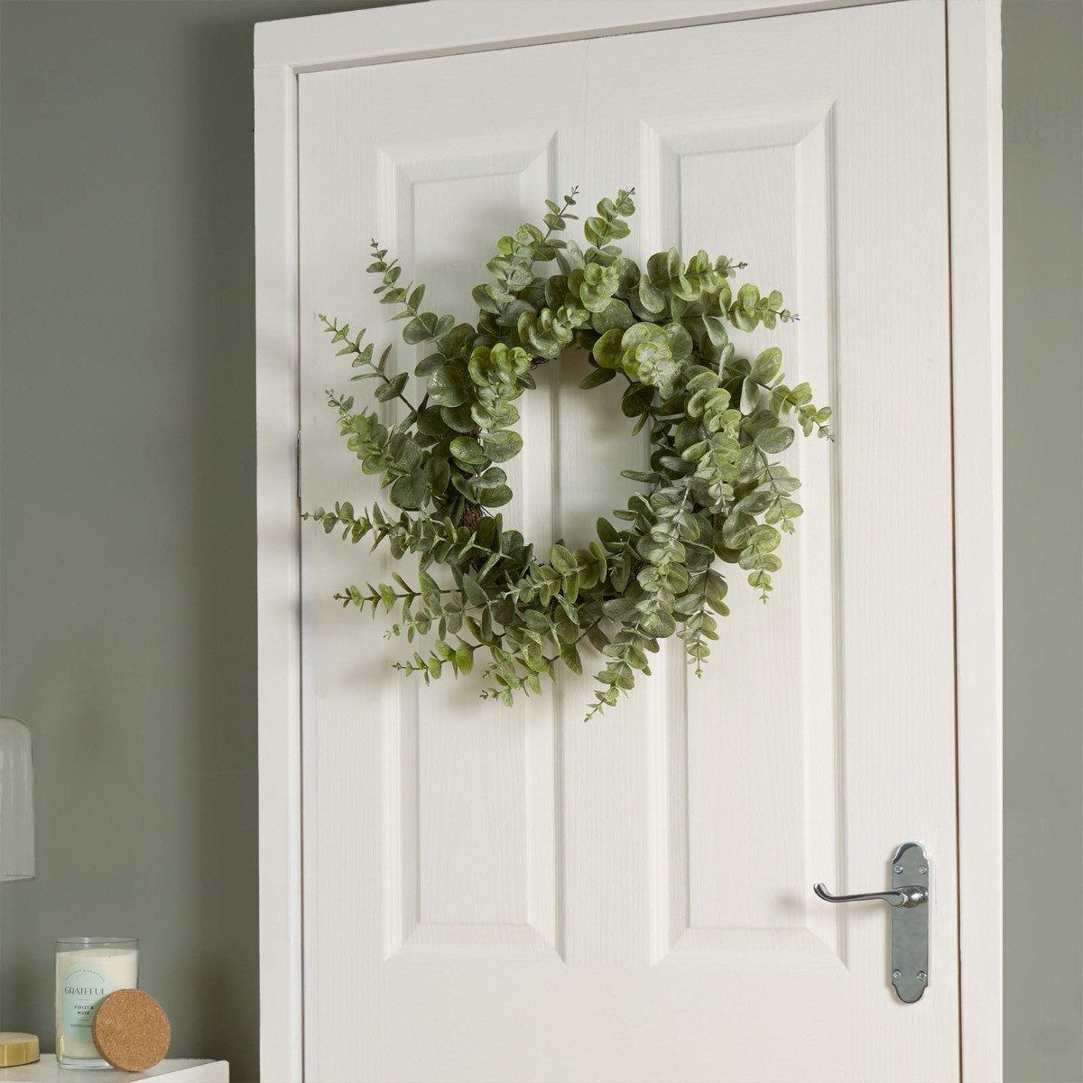 OHS Eucalyptus Wreath, Green - 50cm>