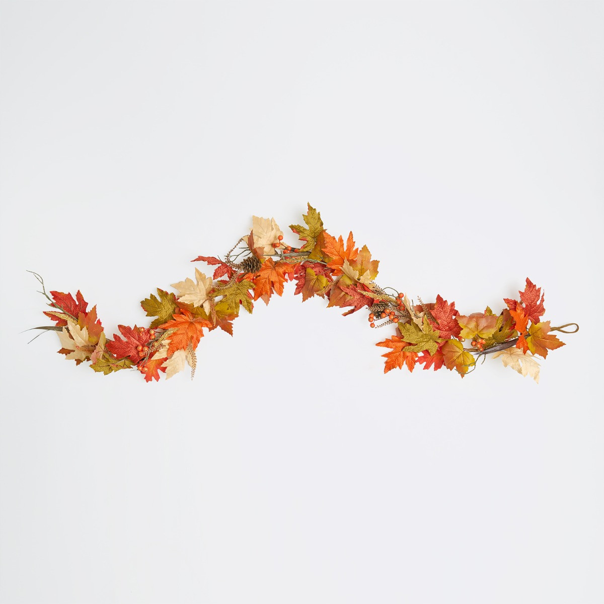 OHS Autumn Harvest Garland, Brown/Orange - 160cm>