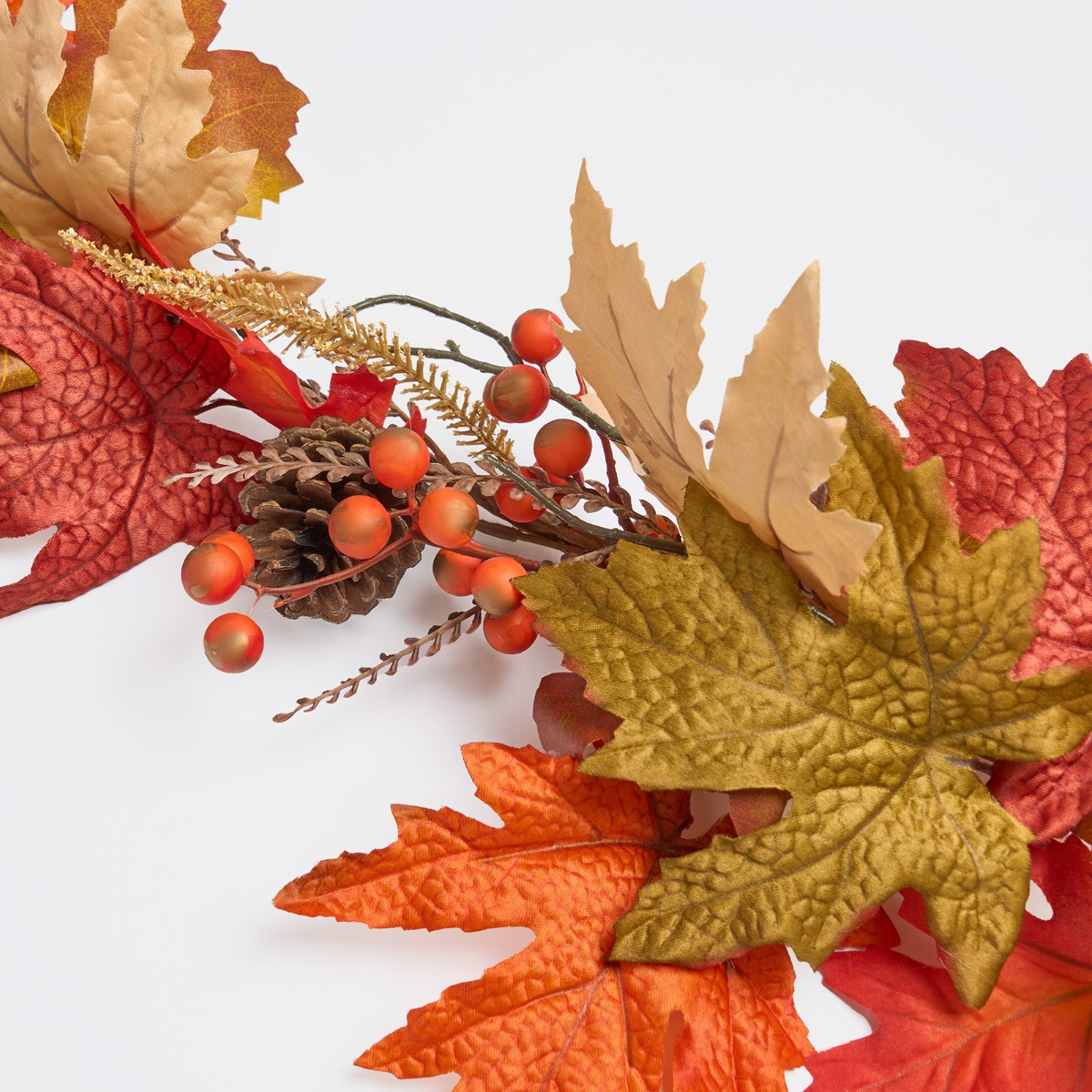 OHS Autumn Harvest Garland, Brown/Orange - 160cm>