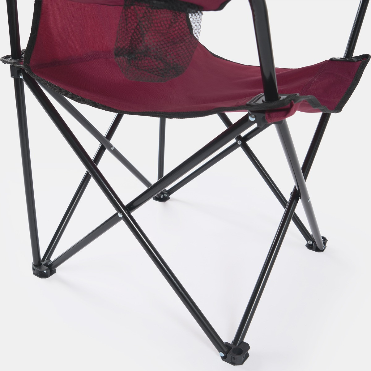 OHS Foldable Camping Chair - Burgundy>