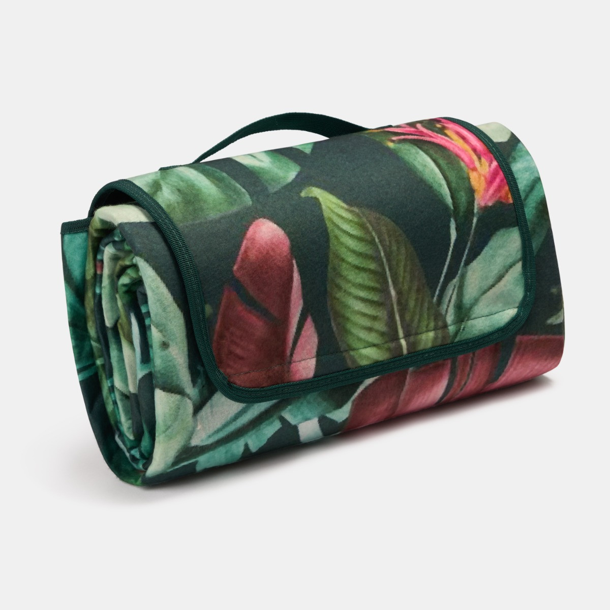 OHS Tropical Print Picnic Blanket - Green>