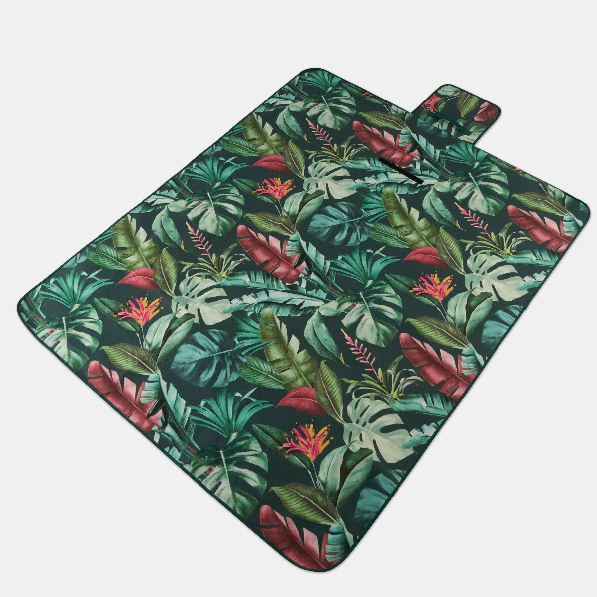 OHS Tropical Print Picnic Blanket - Green>