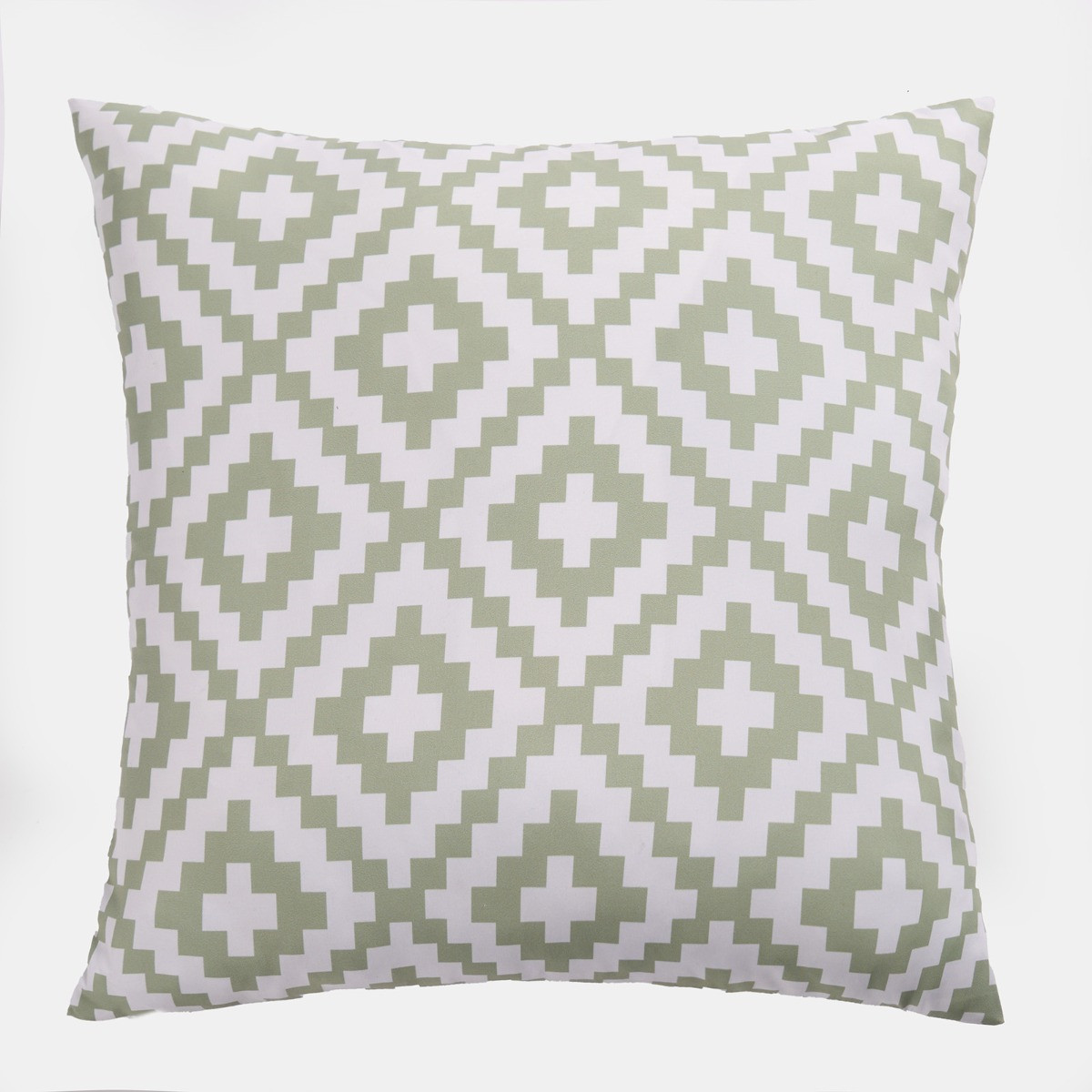 OHS Indoor/Outdoor Geometric Print Cushion Covers - Sage/White>